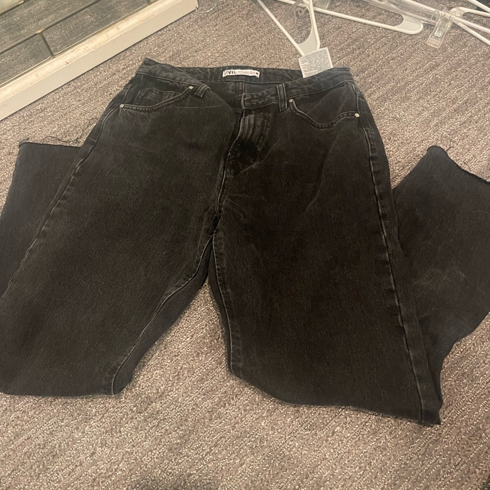 zara jeans wide leg